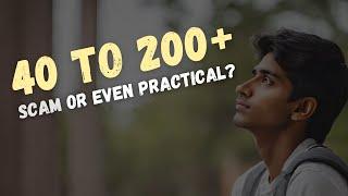 40 to 200+ In JEE Mains 2024 Is it even practical? ‍️