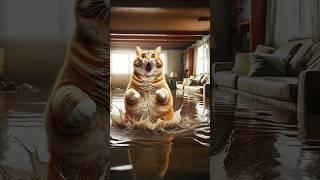 The cat flooded the world  #cat #cute #kitten
