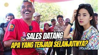 Sales datang Pak Cemplon kuat iman gak ini??