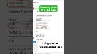 Screening #saham #telegrambot #tradingbot #ihsg