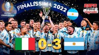 Así fue como ARGENTINA goleó 3-0 a ITALIA en la FINALISSIMA de WEMBLEY  