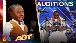 5-Year-Old Chrisyius Whitehead Is A Drumming SAVANT  Auditions  AGT 2024