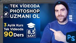 PHOTOSHOP DERSLERİ   Tek Videoda Sıfırdan İleri Seviye Herşeyi Öğren 