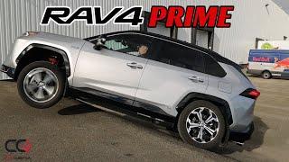 Toyota Rav4 Prime AWD-E Diagonal Test  Ev and TRAIL mode tested