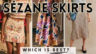  MUST-SEE Sézane Skirts TRY ON - 12 models  size 40 UK 12 US 8