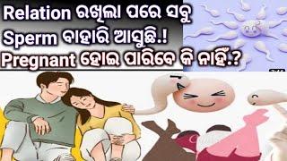 Relation ରଖିଲା ପରେ ସବୁ Discharge ବାହାରି ଆସୁଛି।।How to get pregnant ।#Pregnancy #sperm #spermcount