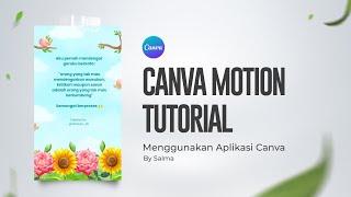 CANVA MOTION GRAPHIC  CANVA TUTORIAL