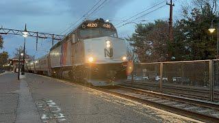 Railfanning at MaplewoodNJ 103124 Ft NJT 4503 *Atlas* NJT 4640 *Retro Disco* & NJT 4120