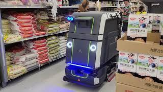 Walmart floor cleaning robot