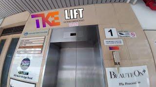 Small lift working again Chan Brothers Building - Thyssenkrupp elevator