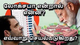 Lok Sabha Explained in Tamil  Lok Sabha Election