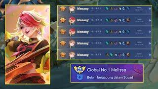 AUTO WINSTREAK PUSH RANK PAKAI MELISSA BEST BUILD MELISSA 2024  Road to global melissa.