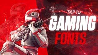 Top 10 Gaming Fonts Download  Best Fonts For Gaming Thumbnails  2024