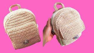 MOCHILA morral o bolso tejido a crochet