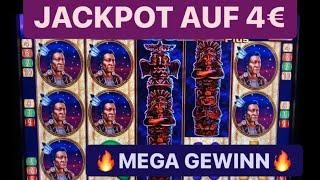 Totem Chief auf 4€ JACKPOT GEWINN Merkur Magie Automat Spielhalle Novoline Casino Slots Spielothek