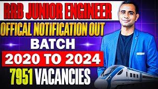 RRB Junior Engineer Biggest hiring  BEBtechDiplomaBSC Batch 2020-2024