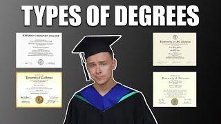 Different Types Of Degrees Explained Associates Bachelors Masters Doctorate and Professional