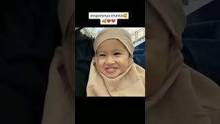 Khalisa ekspresinya Lucu banget  #shorts #shortvideo #lucu #kartikaputriofficial #anaklucu