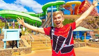 Worlds Biggest Island Adventure Water Park Last to Fall Wins Game Master Treasure Chest Challenge