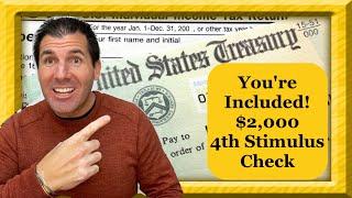 You’re Included $2000 4th Stimulus Check - Social Security SSDI SSI Seniors Low Income