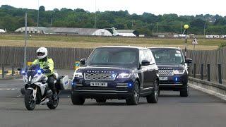 German motorcade leaves RAF Northolt