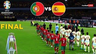 Portugal Vs Spain - Final UEFA Euro 2024  Full Match All Goals  Ronaldo vs Spain  PES Realistic