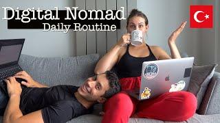 Our Daily Routine as Digital Nomads  Izmir Turkey