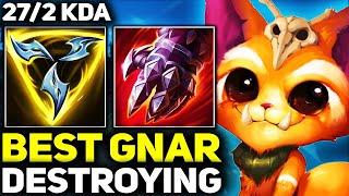 RANK 1 BEST GNAR SHOWS HOW TO DESTROY  League of Legends