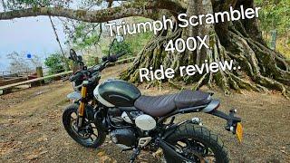 Triumph Scrambler 400X Ride review