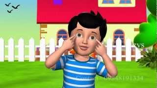 Ten little fingers ten little toes - 3D Animation English Nursery rhyme with Lyrics