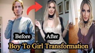 Amazing Man  Go Girl Transformation  Before And After Transition Timeline  Trans studio