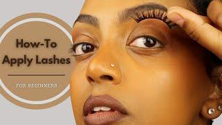 How To Apply False Lashes  For Beginners 