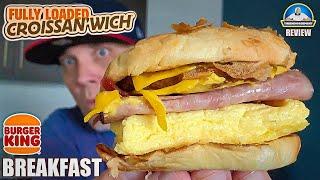 Burger King® Fully Loaded Croissanwich Review   NEW To ME  theendorsement