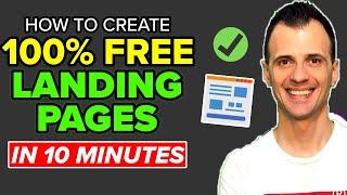 How to Create a Landing Page FOR FREE 2024 New Method in Just 10 Minutes