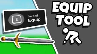 How To Make An E To Equip Tool In Roblox Studio *Copy Script*