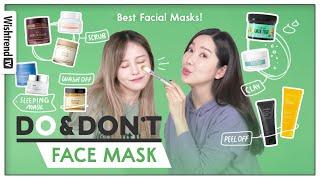 Best Face Mask for your skin type  Scrub Clay Mask Sleeping Mask Peel off Wash off