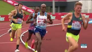 Mo Farah Win Mens 3000m Birmingham Diamond League 2017