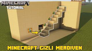 GİZLİ MERDİVEN  l Minecraft Otomatik Gizli Merdiven Nasıl Yapılır l Minecraft Hidden Staircase