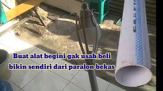 membuat alat bantu melepas lampu dari parralon Bekas PVC