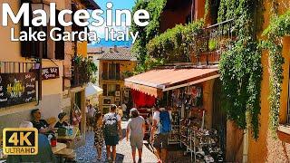 Malcesine Lake Garda Italy - 4K Walking Tour 2022 Ultra HD 60fps