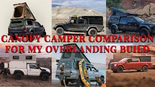 Canopy Camper Comparison For My Overlanding Build