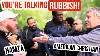 You’re talking rubbish Hamza Vs American Christian  Speakers Corner  Hyde Park