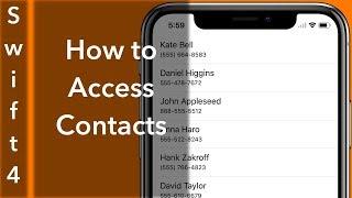 How to Access Contacts Swift 4 + Xcode 9.0