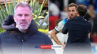 Jamie Carragher reacts to Englands World Cup defeat to France