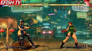 Chun-Li vs Cammy Hardest AI - Street Fighter V
