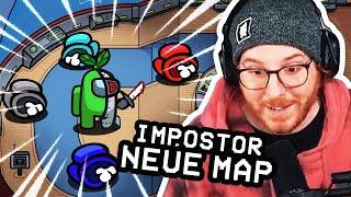 1. MAL IMPOSTOR  AUF DER NEUEN MAP - Among Us  #ungespielt