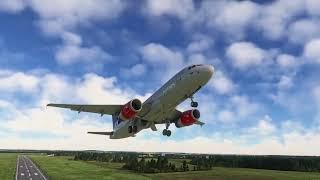 Microsoft Flight Simulator 2020. Ülenurme-Kuressaare. Airbus A320. Scandinavian Airline. 4K