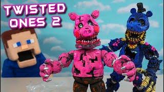 FNAF Twisted Pizzeria Simulator Twisted Mr. Hippo & Twisted Pig Patch Bootleg Fake Funko Figures