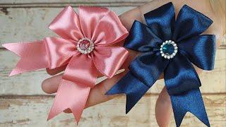 Satin Ribbon Flower  How to make Satin Ribbon Rose DIY HOME