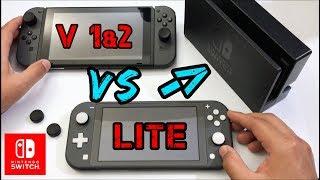 Nintendo Switch LITE vs V2 Switch COMPARE